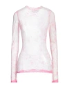 Msgm Woman Top Pink Size 10 Polyamide, Elastane In Pink