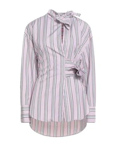 Msgm Woman Top Pink Size 2 Cotton