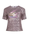 MSGM MSGM WOMAN TOP PINK SIZE 4 POLYESTER