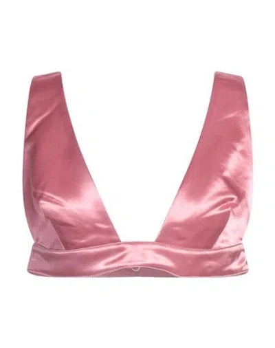 Msgm Woman Top Pink Size 4 Viscose