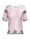 Msgm Woman Top Pink Size 8 Polyester In Pink
