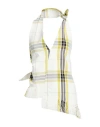 Msgm Woman Top White Size 4 Polyester