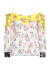 Msgm Woman Top White Size 4 Viscose In White