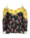 Msgm Woman Top Yellow Size 4 Viscose