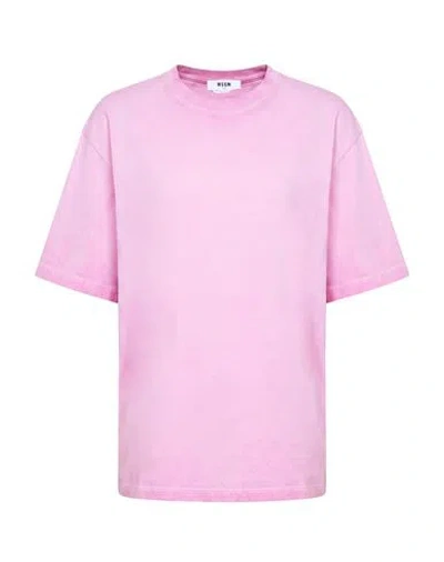 Msgm Woman T-shirt Pink Size S Cotton