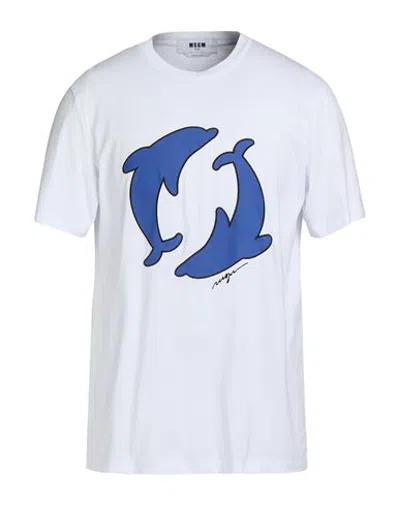 Msgm Woman T-shirt White Size Xs Cotton