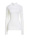 Msgm Woman Turtleneck Ivory Size S Acrylic, Polyamide, Mohair Wool In White
