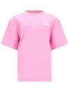 Msgm T-shirt Con Logo In Pink