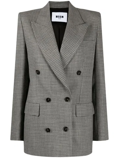 Msgm Women's Grey Jacket For Fw23