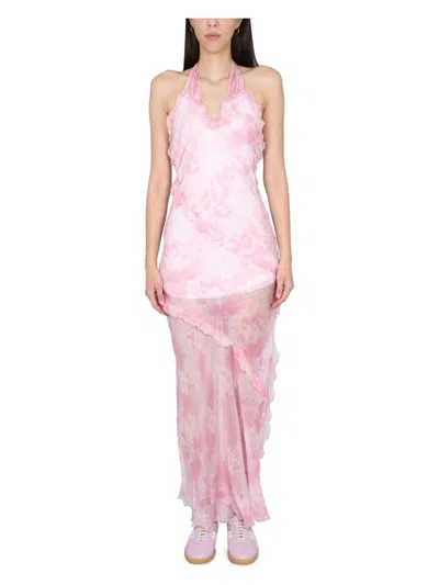 MSGM WOMEN'S SILK CHIFFON DRESS