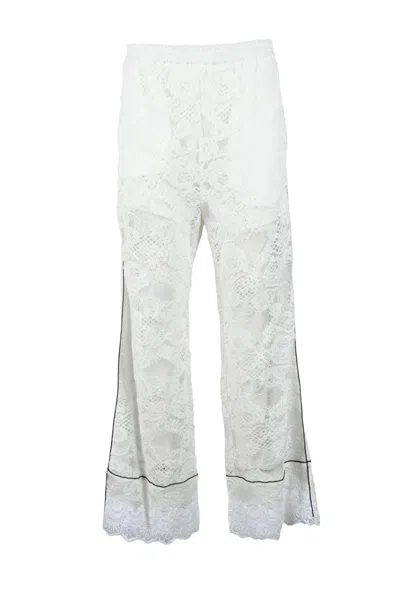 Msgm Women's Trousers - White