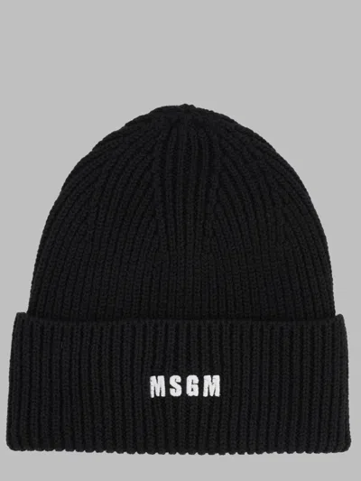 Msgm Women's Wool-blend Hat In Black