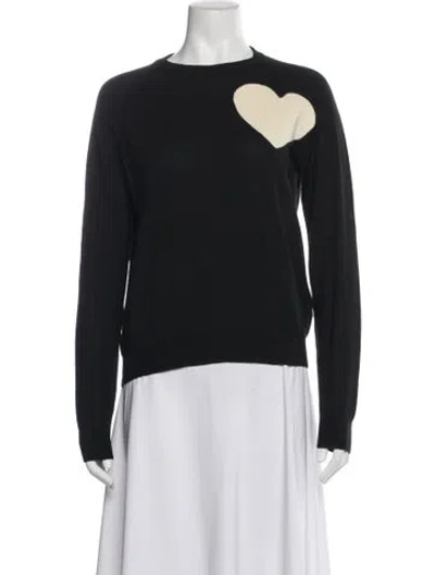 Pre-owned Msgm Wool Bateau Neckline Sweater In Blue