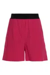 Msgm Bermuda Wool Shorts Elastic Waistband