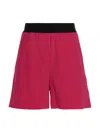 Msgm Bermuda Wool Shorts Elastic Waistband