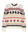 Msgm Wool Blend Sweatshirt In White