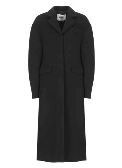 Msgm Coats Black