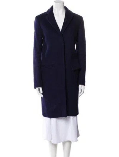 Pre-owned Msgm Wool Coat In Blue