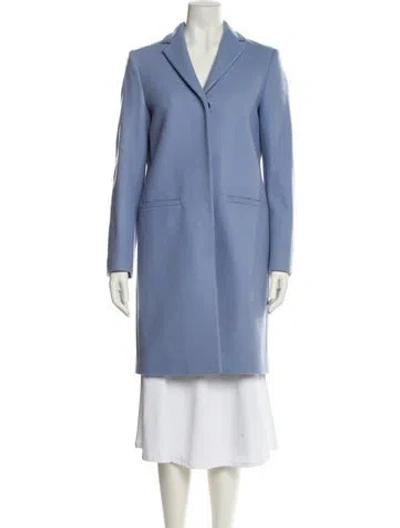 Pre-owned Msgm Wool Coat In Blue