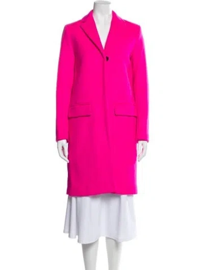 Pre-owned Msgm Wool Coat In Pink