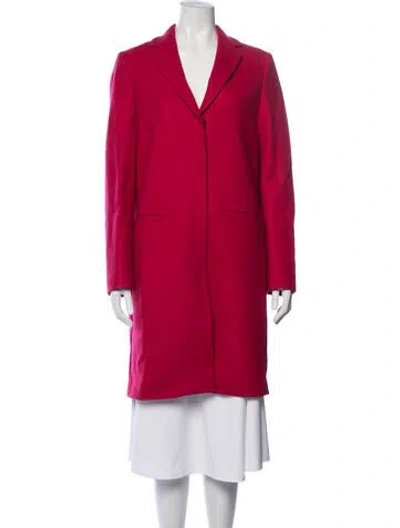 Pre-owned Msgm Wool Coat In Red
