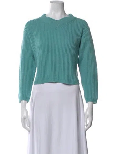 Pre-owned Msgm Wool Crew Neck Sweater In Multi