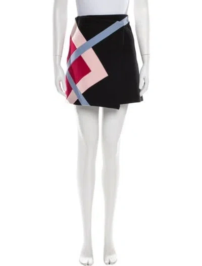 Pre-owned Msgm Wool Mini Skirt In Black