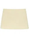 Msgm A-line Mini Skirt With Textured Surface In Neutral