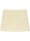 Msgm A-line Mini Skirt With Textured Surface In Neutrals
