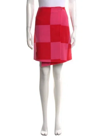Pre-owned Msgm Wool Mini Skirt In Pink