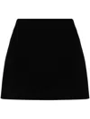 Msgm Woman Mini Skirt Black Size 4 Virgin Wool In Black