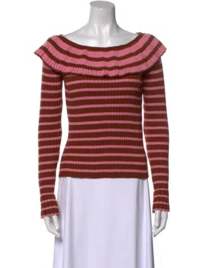 Pre-owned Msgm Wool Striped Sweater In Multi