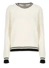 Msgm Sweaters White In White
