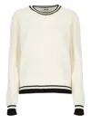 Msgm Sweaters White In White
