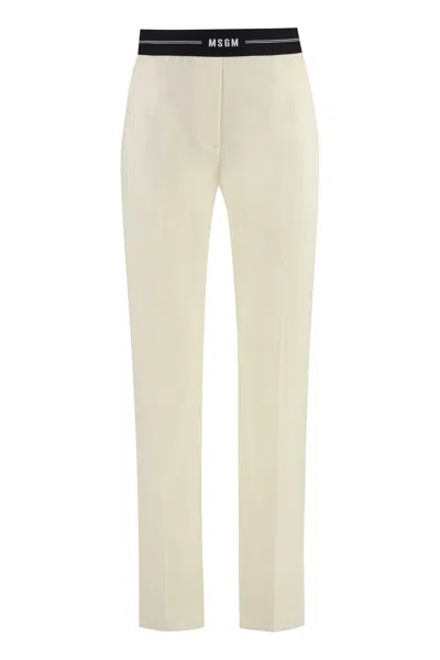 MSGM WOOL TROUSERS