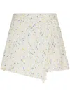 Msgm Wrap Style Shorts In Blue