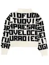 Msgm X Caterina Frongia Lettered Sweater In Multi