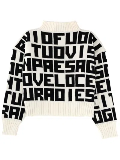 MSGM MSGM X CATERINA FRONGIA LETTERED SWEATER