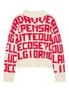 Msgm X Caterina Frongia Long-sleeve Sweater In Neutral