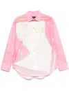 Msgm X Luke Edward Hall Illustration-print Shirt In Pink
