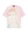 Msgm X Luke Edward Hall Illustration Style-print Shirt In Light Pink