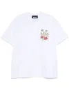 Msgm Luke Edward Hall Sailors In Love Patch T-shirt In White