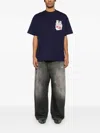 Msgm X Luke Edward Hall Sailors In Love T-shirt In Blue