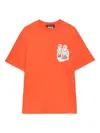 Msgm X Luke Edward Hall Sailors In Love T-shirt In Orange
