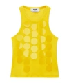 Msgm Top With Maxi Paillettes In Yellow