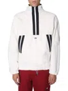 Msgm Zip Sweatshirt In White