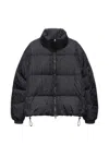 Msgm Zip-up Padded Jacket In Black