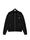 Msgm Zip-up Sweatshirt In Black