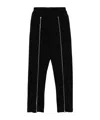 Msgm Zip-vents Track Pants In Black