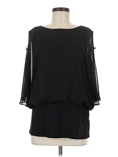 Pre-owned Msk 3/4 Sleeve Blouse In Black